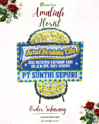 Papan Bunga Duka di Kayu Ombun